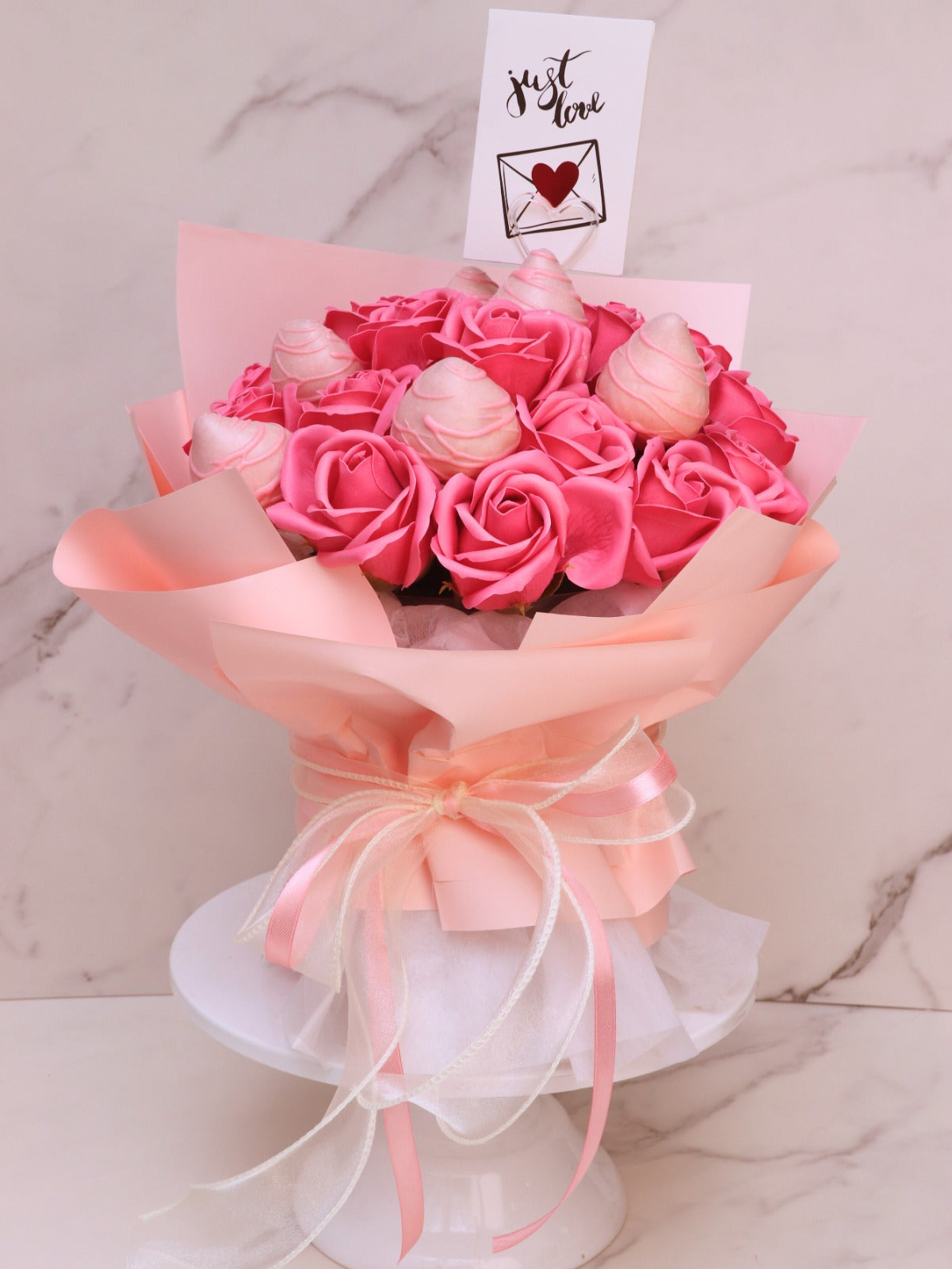 Chocolate Strawberry Flowers