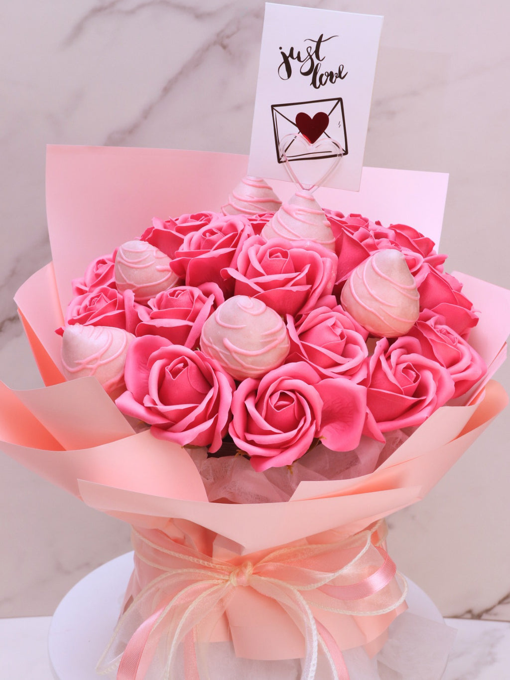 Chocolate Strawberry Flowers