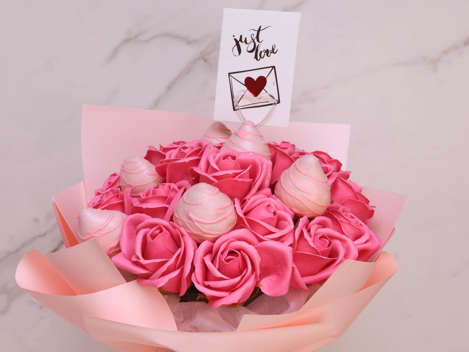 Chocolate Strawberry Flowers