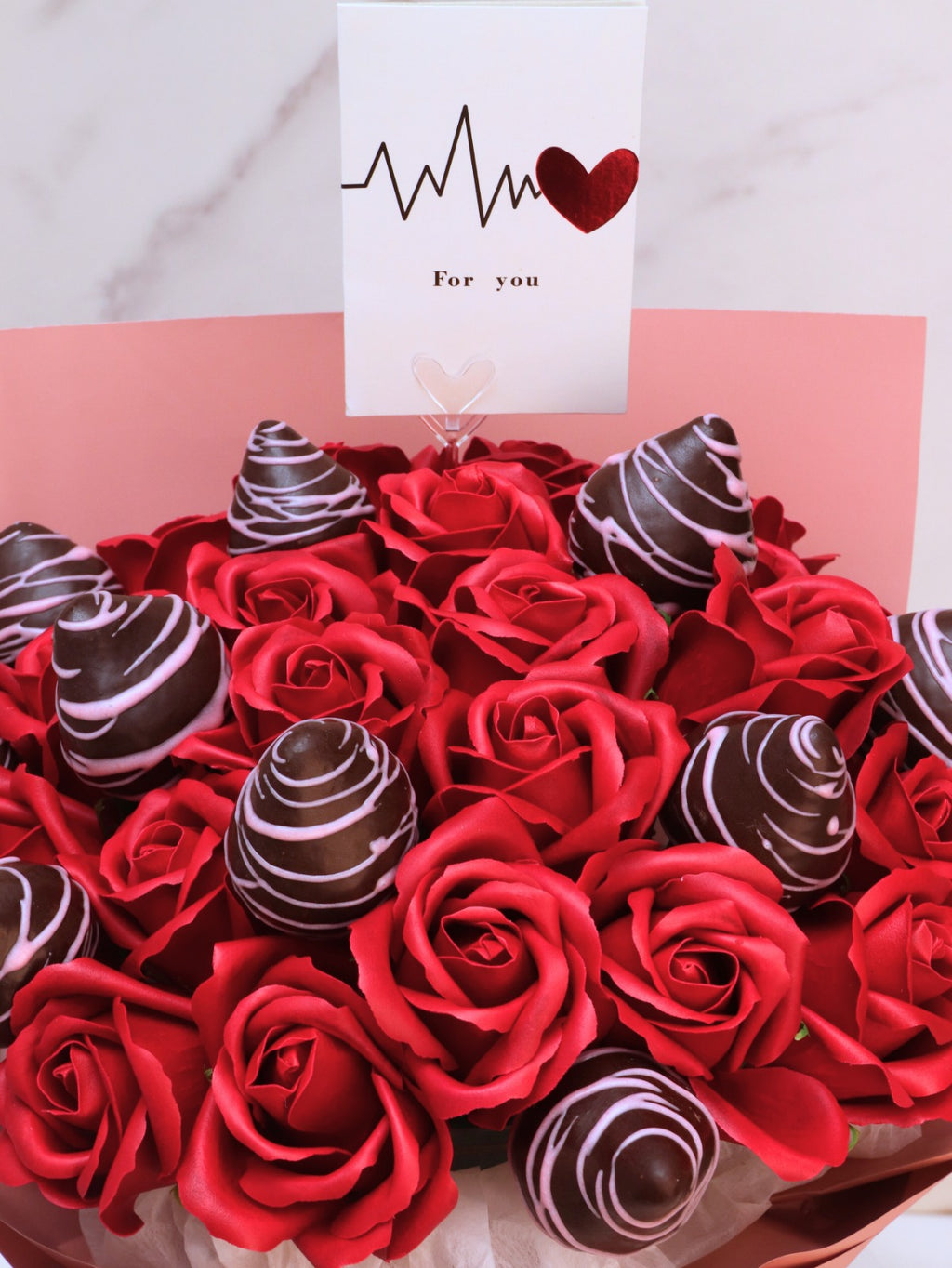 Chocolate Strawberry Flowers