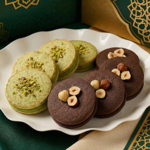 Pistachio Velvet or Chocolate & Hazelnut Sable
