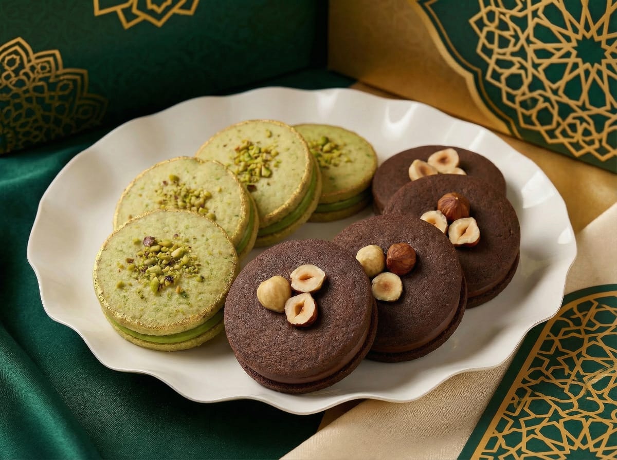 Pistachio Velvet or Chocolate & Hazelnut Sable