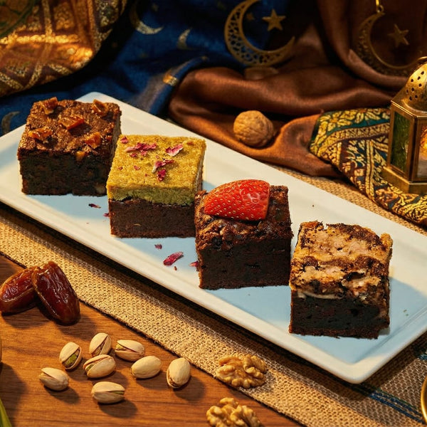 Pistachio Kunafa Brownie & Double Chocolate Brownie & Medjoul Chocolate Brownie & Brookie